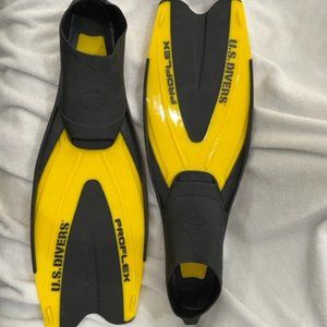 KIDS XS (SZ 4-5) US DIVERS PROFLEX SNORKEL FLIPPERS
